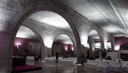 Sala gòtica de la Llotja de Mar.