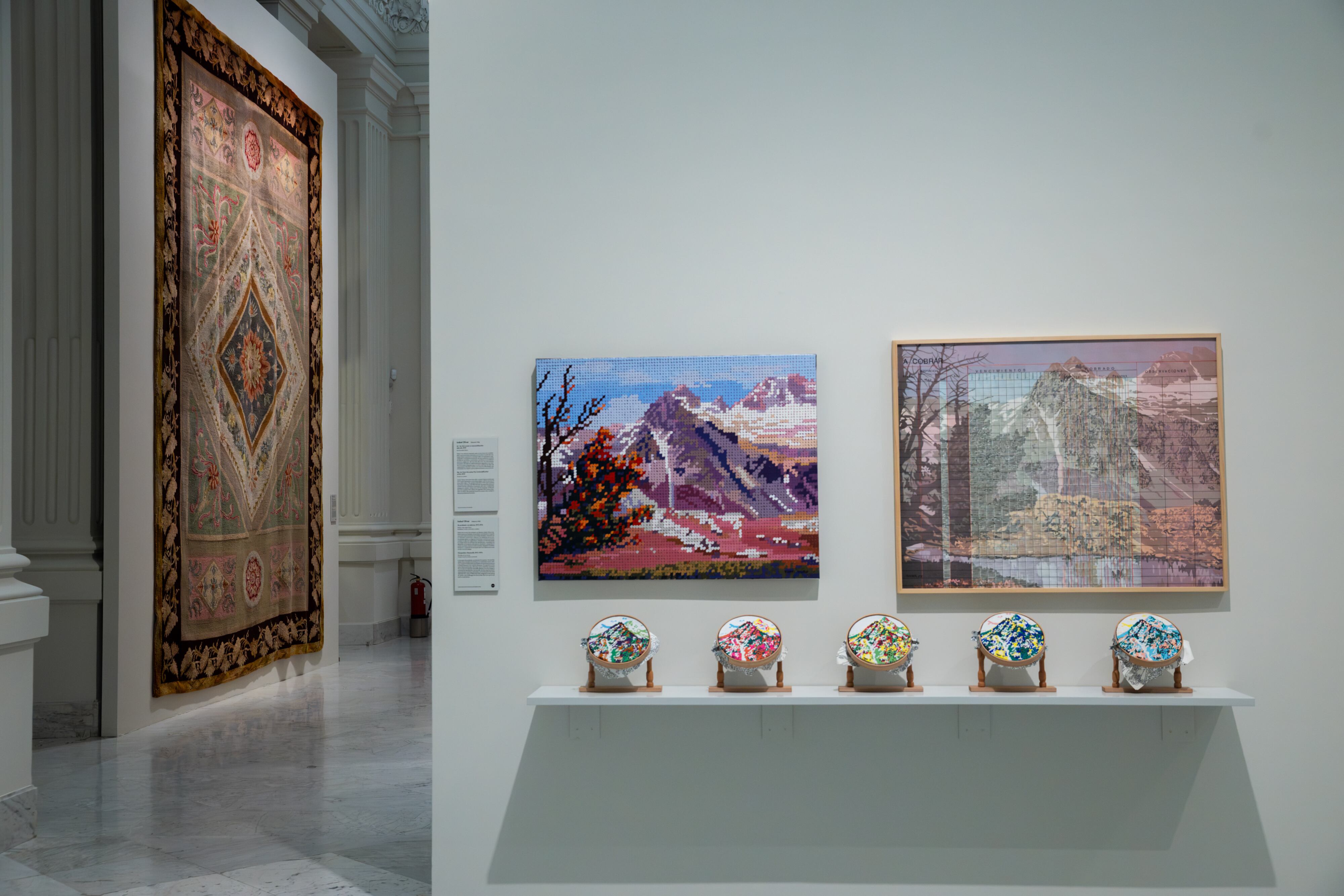 Imagen de la exposición 'El Plano Flexible', en la Sala de exposiciones del Banco de España este lunes, en Madrid.