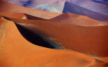 Dunas del parque nacional Namib-Naukluft, en Namibia. 