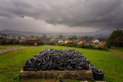 El paisaje melancólico de Vinho Verde en uno de sus muchos días de lluvia.