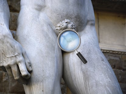 El pene del David de Miguel Ángel también ha sido juzgado: el mundo siempre se ha preguntado por qué en las estatuas masculinas clásicas los atributos eran, para el juicio de algunos, tan "pequeños".