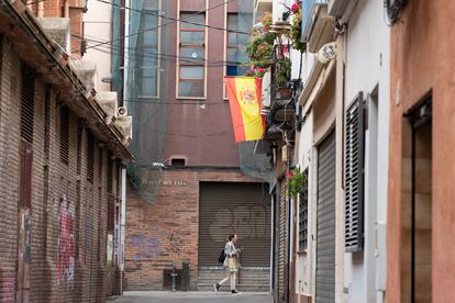 El centro de Badalona, este miércoles.