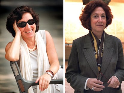 A la izquierda, María Corral. A la derecha, Rosa Martínez.