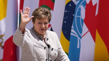 Kristalina Georgieva, directora gerente del FMI, en la reunión del G-7 en Borgo Egnazia (Italia), el pasado mes de junio.