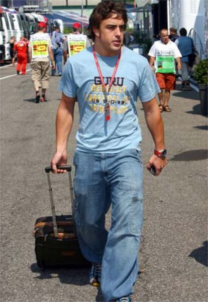 Fernando Alonso en Mannheim (Alemania)