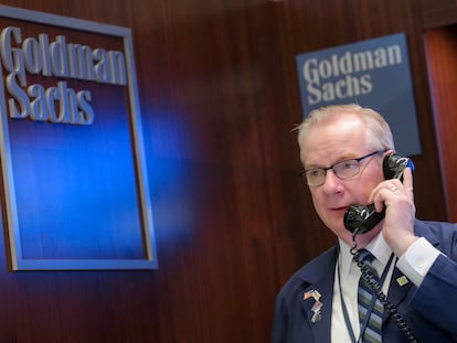 Un 'trader' de Goldman Sachs.