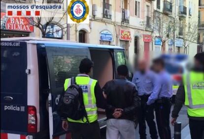 Imatge de la detenció.