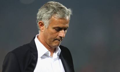 Mourinho, en el partido ante el Feyenoord del jueves.