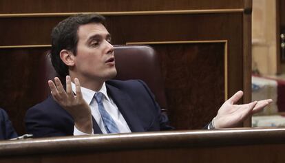 Albert Rivera, al Congrés el dia 1 de juny.