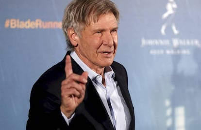 Harrison Ford, en la presentación de la película Blade Runner 2049.