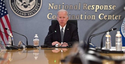 El presidente de EE UU, Joe Biden, este lunes en Washington. 