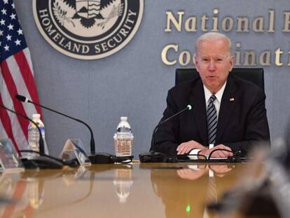 El presidente de EE UU, Joe Biden, este lunes en Washington. 