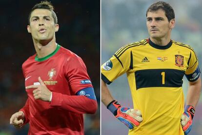 Real rivals: Portuguese forward Cristiano Ronaldo and Spanish goalkeeper Iker Casillas. 