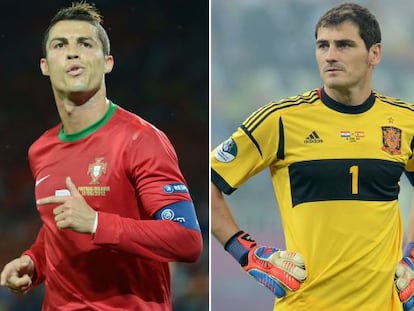 Real rivals: Portuguese forward Cristiano Ronaldo and Spanish goalkeeper Iker Casillas. 
