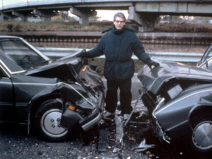 El director canadiense David Cronenberg, durante el rodaje de 'Crash'.