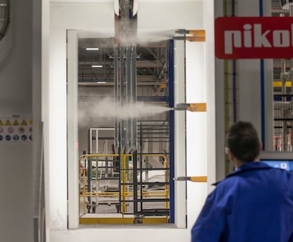 Interior de la fábrica Pikolin en Zaragoza, en una imagen cedida por la empresa.