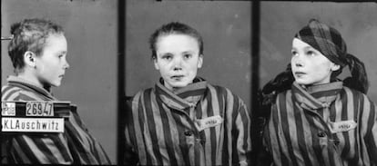 Una prisionera de Auschwitz, fotografiada por Wilhelm Brasse.