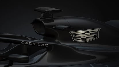 Fotografía del anuncio de Cadillac F1.