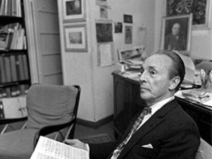 George Balanchine, fotografiado en La Scala de Milán.