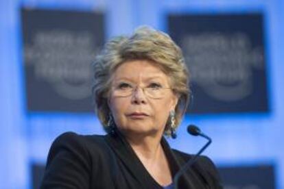 La comisaria europea de Justicia, Viviane Reding. EFE/Archivo