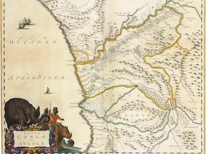 Mapa de 1662 del antiguo Reino del Congo. (Getty Images)