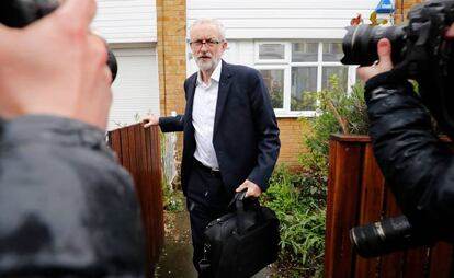 El líder laborista, Jeremy Corbyn, ayer en Londres.