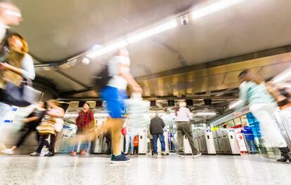 Una estaci&oacute;n de Metro de Madrid. 