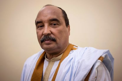 Mohamed Ould Abdelaziz en noviembre de 2018 durante el Festival de Ciudades Antiguas celebrado en Oualata.