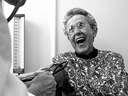 Marjorie Sharpe, una de las 27.000 mujeres que participan en el mayor estudio aleatorio sobre terapia hormonal.