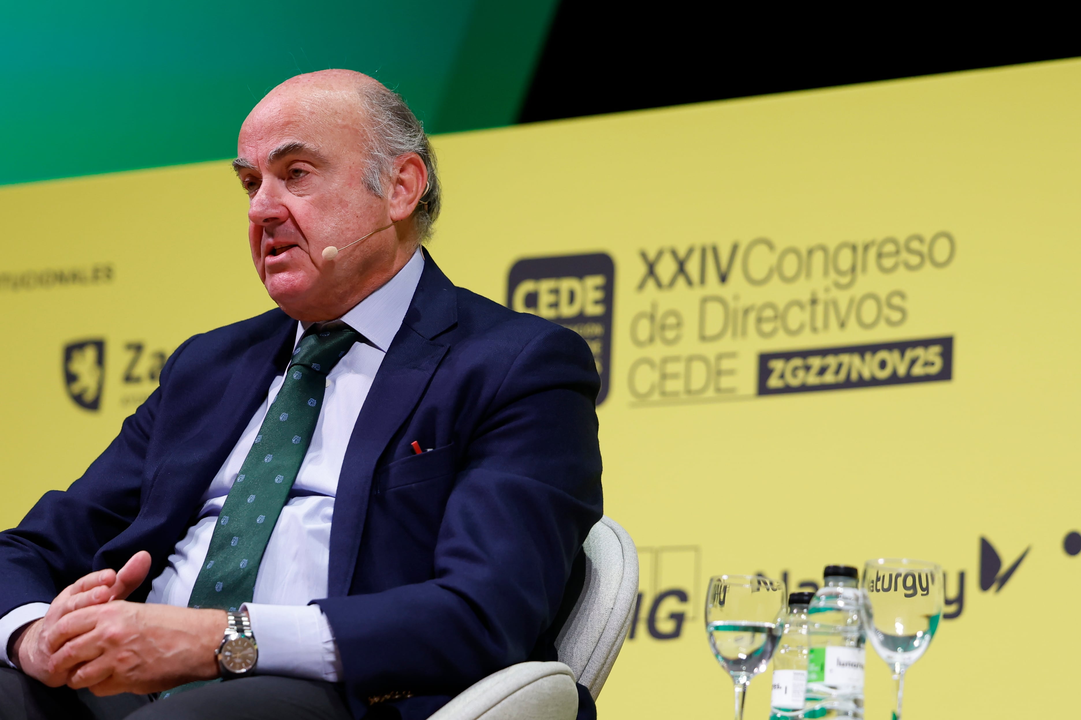 El vicepresidente del Banco Central Europeo, Luis de Guindos participa en el XXIV Congreso de Directivos de la Fundación CEDE.