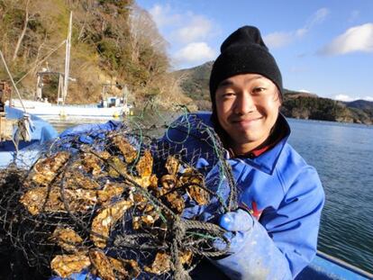 Uno de los pescadores artesanos del pueblo japonés de Ogatsu.