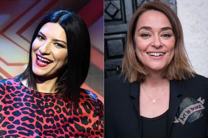 Laura Pausini y Toñi Moreno.