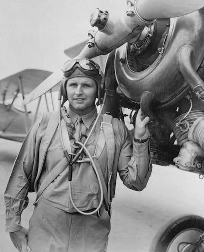 Joseph P. Kennedy Jr. con el uniforme de piloto en 1941. Murió combatiendo en la Segunda Guerra Mundial.