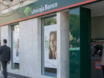 Una sucursal bancaria de Unicaja.