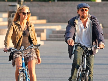 Leonardo Dicaprio en bici