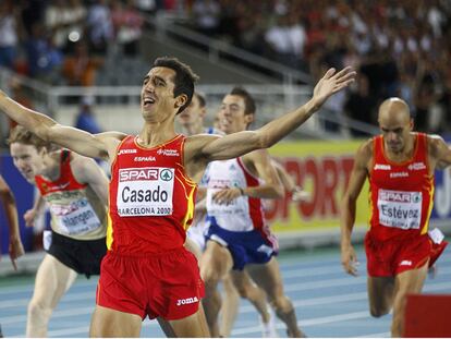 Arturo Casado se proclama en Barcelona campeón de Europa de 1.500 metros en agosto pasado.