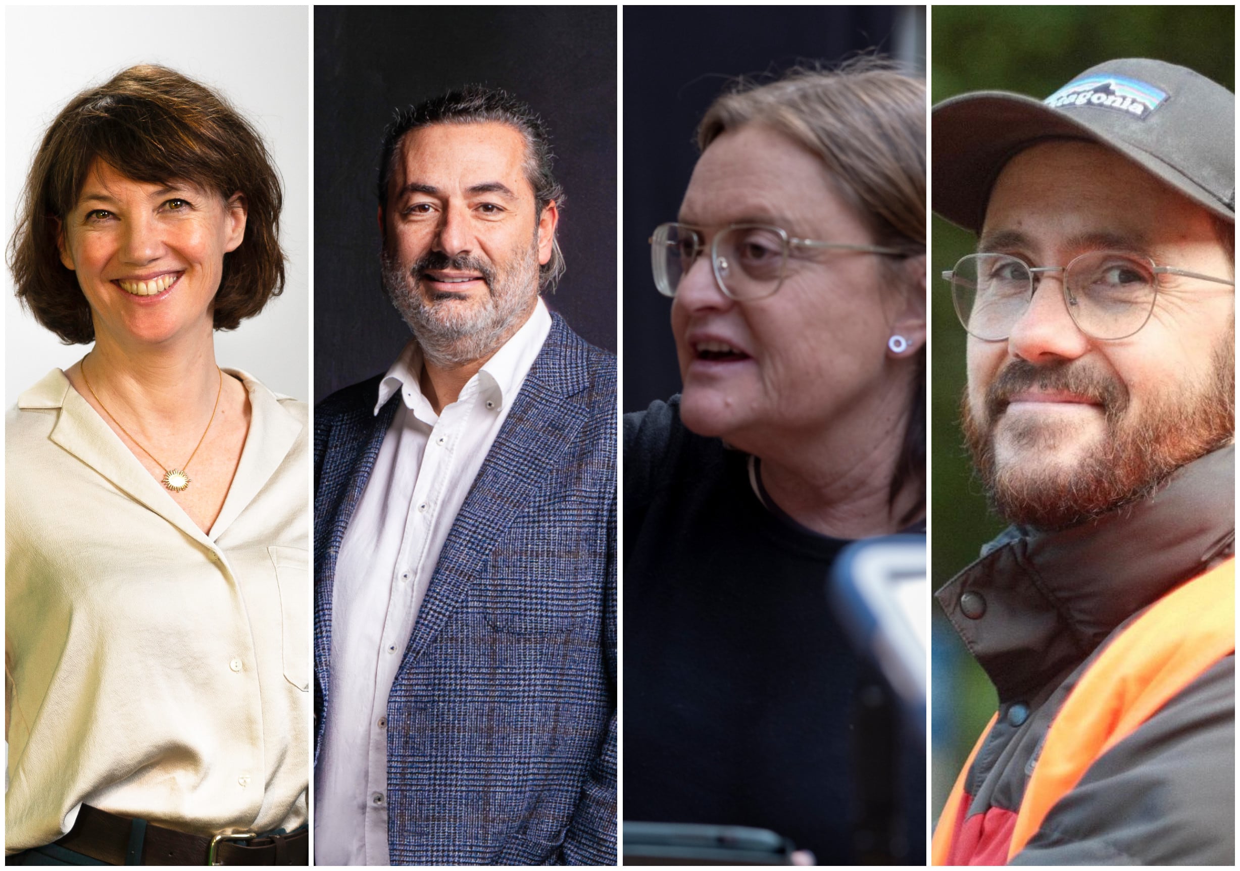 Desde la izquierda, la guionista y productora ejecutiva Cristina Pons, el productor ejecutivo César Martí y los directores Marta Pahissa y Víctor Cuadrado.