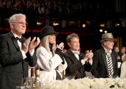 Meryl Streep has been seen at public events with Martin Short this year, although Steve Martin has also accompanied them on many occasions. In addition to being co-stars in the series alongside Selena Gomez, Martin is a personal friend of Short. Here they are at the tribute Hollywood paid to Diane Keaton in January.