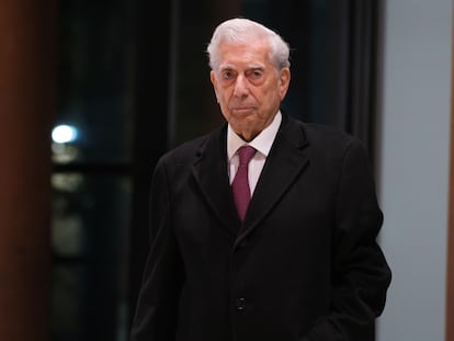 Mario Vargas Llosa, retratado en Madrid en 2022.