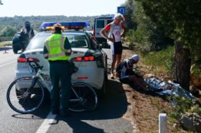 Atropello de una ciclista alemana por un policía ebrio en Mallorca, el pasado marzo.