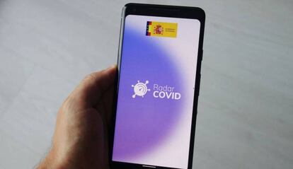 Radar Covid en un móvil Android.