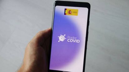 Radar Covid en un móvil Android.