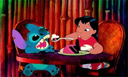 Un fotograma de <i>Lilo y Stich,</i> que Disney Channel estrenará estas próximas navidades.