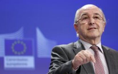 El comisario europeo de Competencia y vicepresidente de la Comisión Europea, Joaquín Almunia.