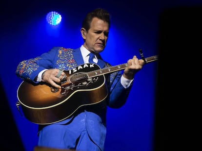 Chris Isaak, en el festival Azkena en 2019.