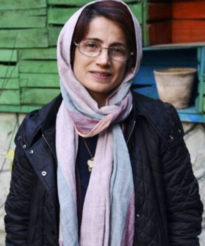 La abogada Nasrin Sotoudeh, en Teherán en diciembre de 2014. 