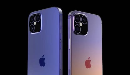 Diseño de concepto de los futuros iPhone 12.