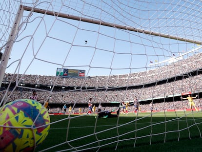 Ferran Torres anotaba este domingo el único gol del partido para el Barça frente al Atlético de Madrid.