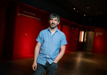 Iñaki Rikarte, en el vestíbulo del Teatro de la Comedia de Madrid, el pasado 19 de junio.