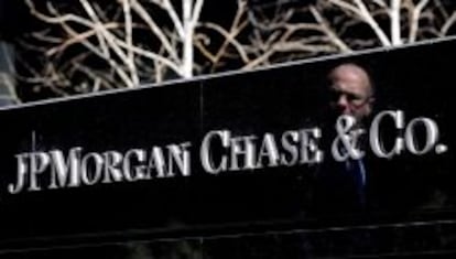 Imagen de una se&ntilde;al de JP Morgan Chase. 